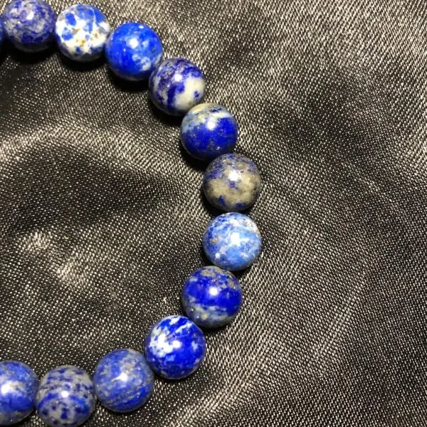 Bracelet Lapis-Lazuli 10 mm 2 - Lithothérapie |Dans les Yeux de Gaïa