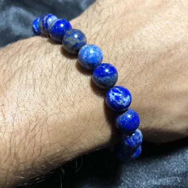 Bracelet Lapis-Lazuli 10 mm 4 - Lithothérapie |Dans les Yeux de Gaïa