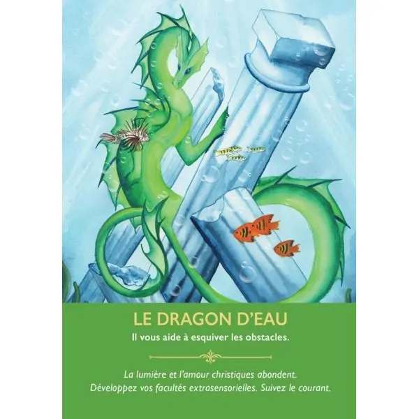 L'Oracle des Dragons - Carte "Le Dragon d'Eau" | Dans les Yeux de Gaia