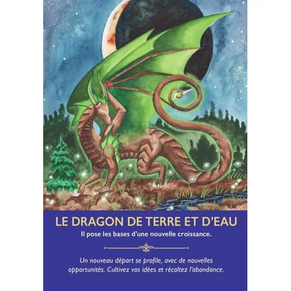 L'Oracle des Dragons - Carte "Le Dragon de terre et d'Eau" | Dans les Yeux de Gaia