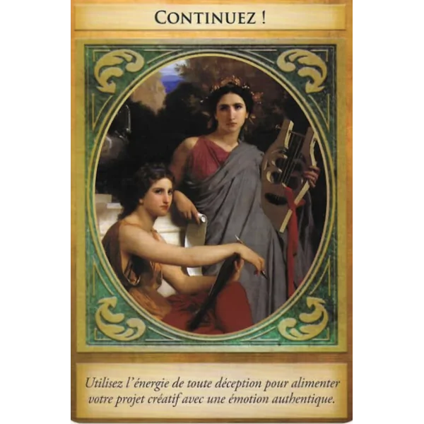Carte "Continuez" de l'archange Gabriel de Doreen Virtue, vue de face | Dans les Yeux de Gaia
