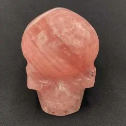 Crâne Quartz Rose | Crânes de Cristal | Dans les yeux de Gaïa