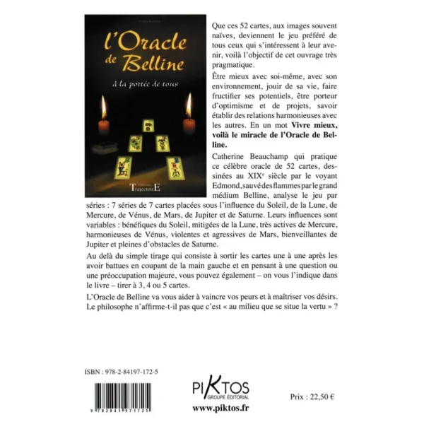 L'Oracle de Belline à la portée de tous - Livre Cartomancie |Dans les Yeux de Gaïa - Résumé
