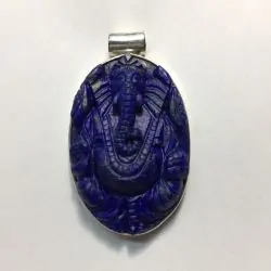 Pendentif en Lapis Lazuli sur argent 925 - Photo 2 | Dans les Yeux de Gaia