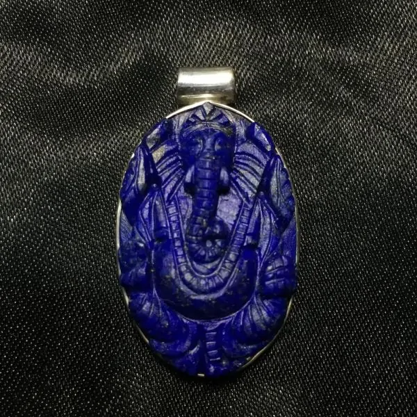 Pendentif en Lapis Lazuli sur argent 925 - Photo 3 | Dans les Yeux de Gaia