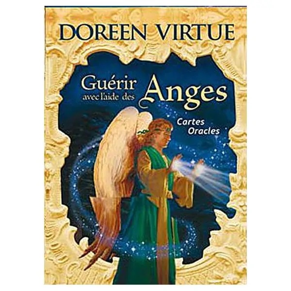 Guérir avec l'aide des anges (44 cartes) - Coffret de face | Dans les Yeux de Gaïa