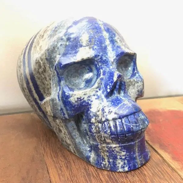 Crâne Lapis Lazuli | Crânes de Cristal | Dans les yeux de Gaïa