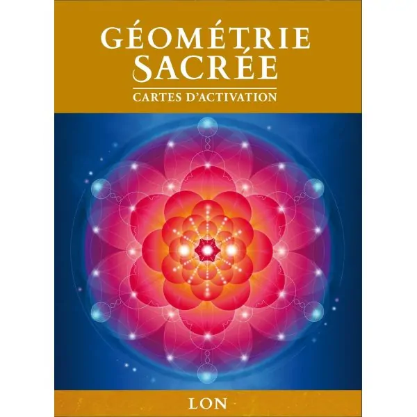 Géométrie sacrée - Cartes d'activation - Coffret de face | Dans les Yeux de Gaïa
