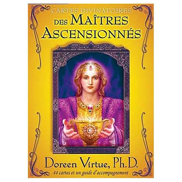 Cartes divinatoires des maîtres ascensionnés - Coffret de face | Dans les Yeux de Gaïa