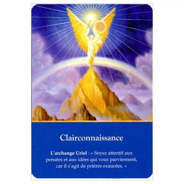 Cartes divinatoires des Archanges (44 cartes) - carte "Clairconnaissance" | Dans les Yeux de Gaïa