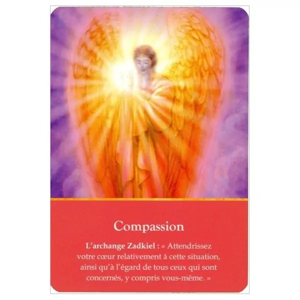 Cartes divinatoires des Archanges (44 cartes) - carte "Compassion" | Dans les Yeux de Gaïa