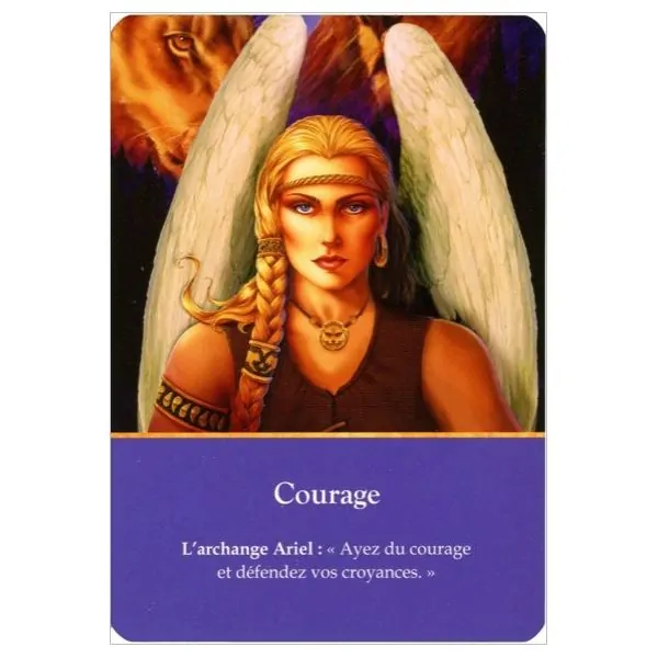Cartes divinatoires des Archanges (44 cartes) - carte "Courage" | Dans les Yeux de Gaïa