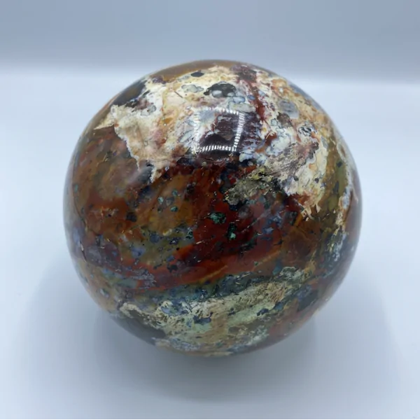 Sphère en Jaspe Opale -2| Sphères, Oeufs, et Coeurs | Dans les yeux de Gaïa