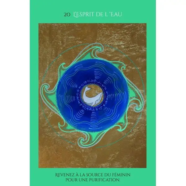Carte "Esprit de l'Eau" de l'oracle des femmes médecine de Catherine Maillard | Dans les Yeux de Gaia