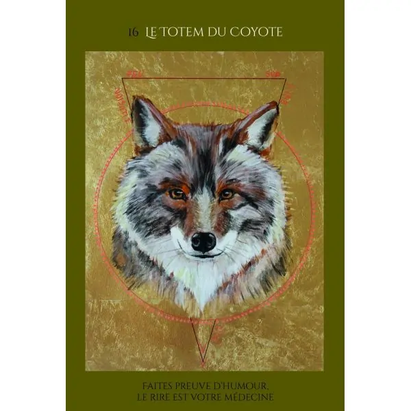 Carte "Totem du Coyote" de l'oracle des femmes médecine de Catherine Maillard | Dans les Yeux de Gaia