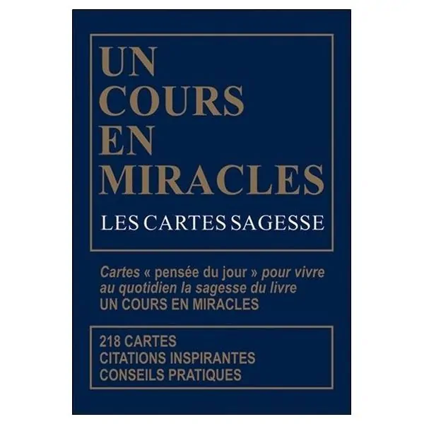Jeu Un Cours en miracles - Les cartes sagesse | Oracles Guidance / Développement Personnel | Dans les yeux de Gaïa