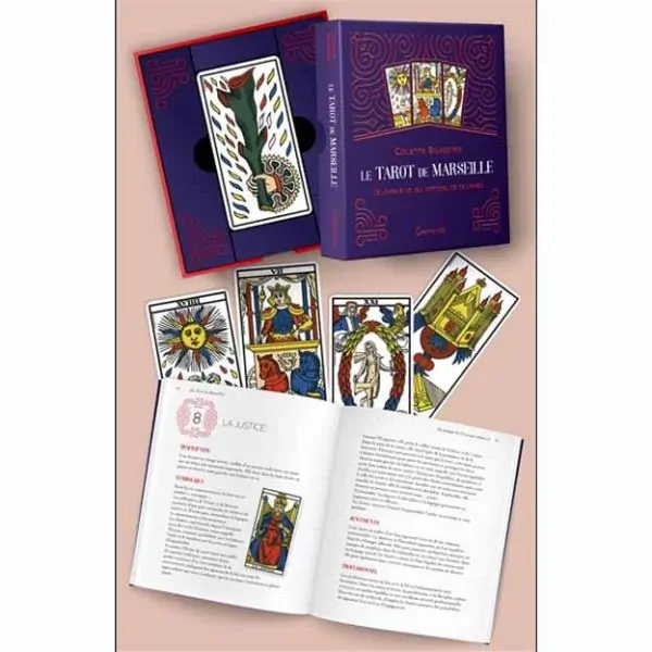 Le Tarot de Marseille - Coffret Jeu et Livre | Livres sur les Jeux Divinatoires | Dans les yeux de Gaïa
