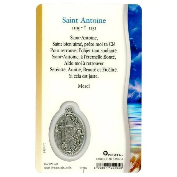 Carte message Saint-Antoine | Articles ésotériques | Dans les yeux de Gaïa