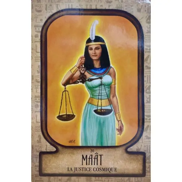 L'Oracle Egyptien D'Isis - Carte MAÂT | Dans les Yeux de Gaïa