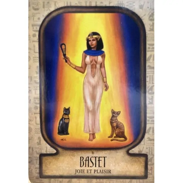 L'Oracle Egyptien D'Isis - Carte Bastet | Dans les Yeux de Gaïa