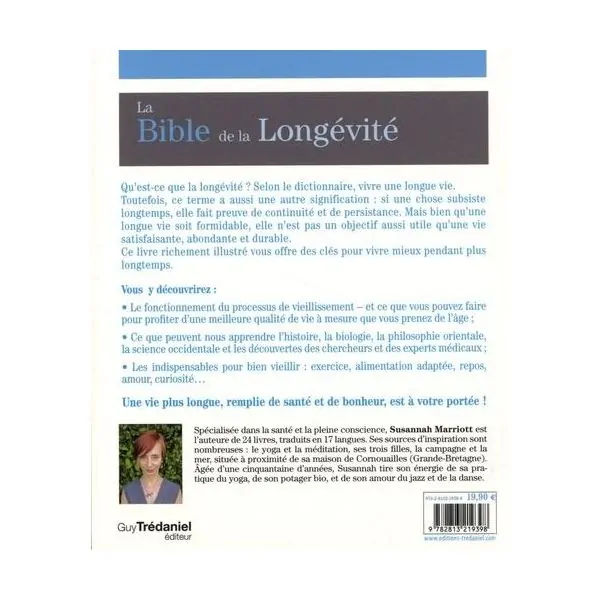 La Bible de la longévité | Livres sur le Développement Personnel | Dans les yeux de Gaïa