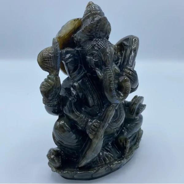 Ganesh en Labradorite | Sculptures, Statues, Figurines | Dans les yeux de Gaïa