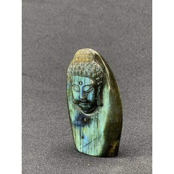 Tête de Buddha Labradorite -2| Minéraux de collection | Dans les yeux de Gaïa