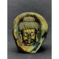 Tête de Buddha Labradorite -1| Minéraux de collection | Dans les yeux de Gaïa