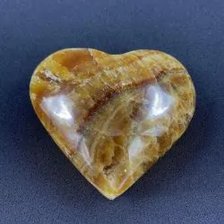 Coeur Jaspe Caramel | Sphères, Oeufs, et Coeurs | Dans les yeux de Gaïa