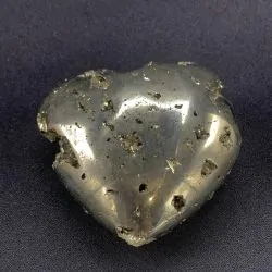 Coeur en Pyrite -6| Sphères, Oeufs, et Coeurs | Dans les yeux de Gaïa