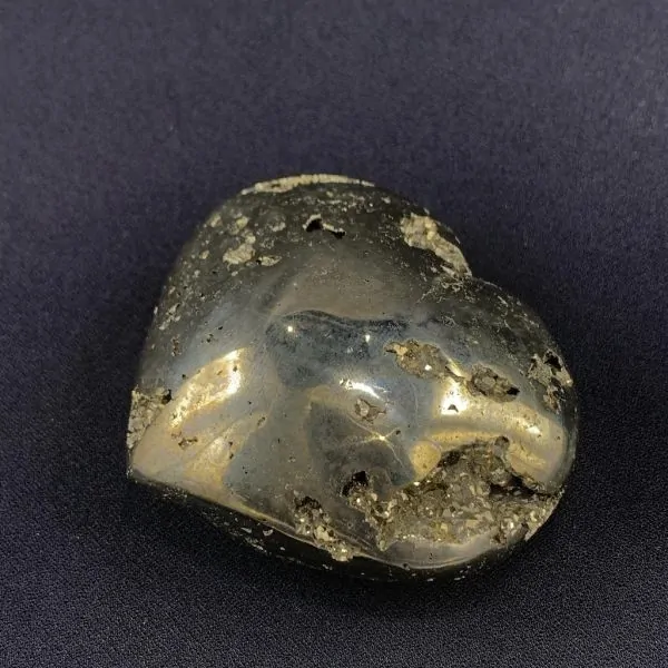 Coeur en Pyrite -5| Sphères, Oeufs, et Coeurs | Dans les yeux de Gaïa