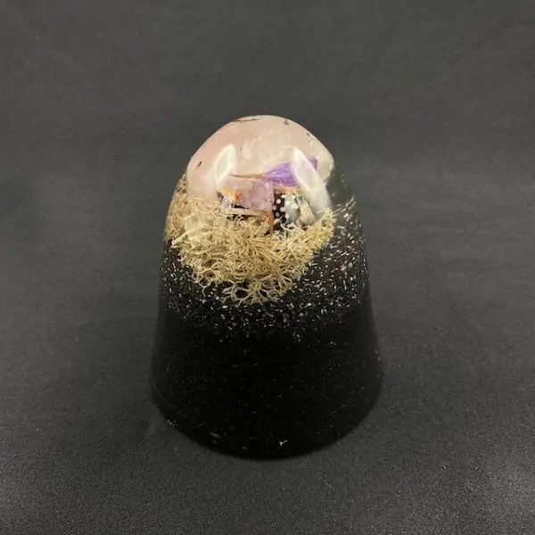 Orgonite Dôme Quartz Rose -1| Orgonites et condensateurs | Dans les yeux de Gaïa