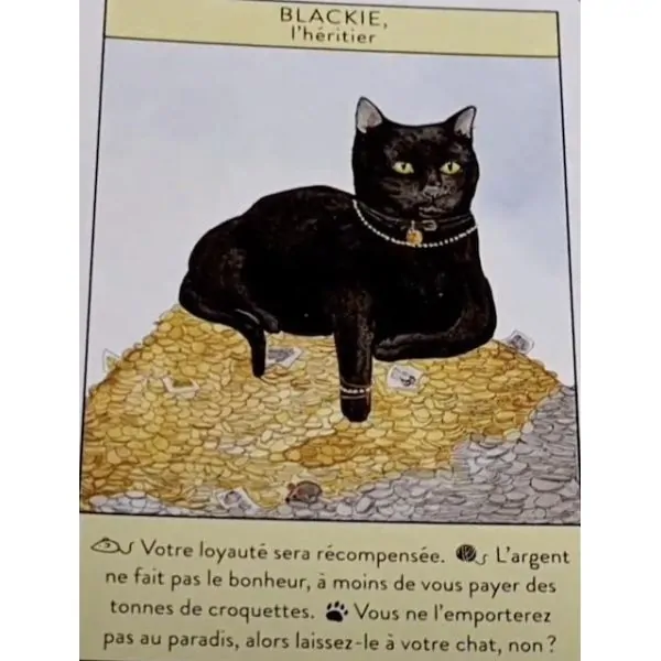 L'Oracle Des Maîtres Chats - Carte Blackie | Dans les Yeux de Gaïa