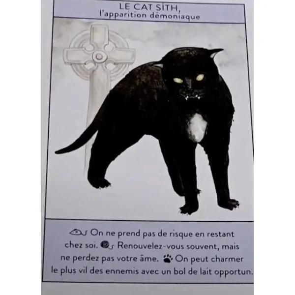 L'Oracle Des Maîtres Chats - Carte le Cat Sith | Dans les Yeux de Gaïa