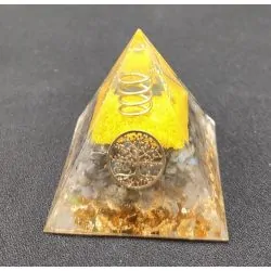 Mini Pyramide Orgonite Pierre naturelle - Labradorite | Orgonites et condensateurs | Dans les yeux de Gaïa