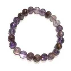 Bracelet Auralite perles rondes 8mm | Bracelets en Pierres | Dans les yeux de Gaïa