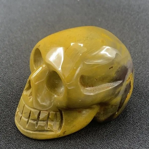Petit crâne en Jaspe 2 | Crânes de Cristal | Dans les yeux de Gaïa