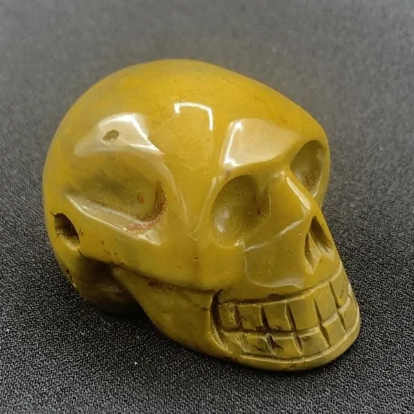 Petit crâne en Jaspe 2 | Crânes de Cristal | Dans les yeux de Gaïa