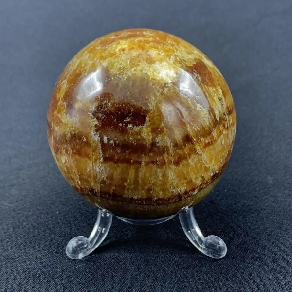 Sphère Jaspe Caramel -3| Sphères, Oeufs, et Coeurs | Dans les yeux de Gaïa