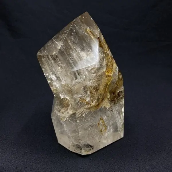 Pointe en Cristal de Roche avec Inclusions | Minéraux de collection | Dans les yeux de Gaïa