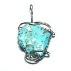 Pendentif en Turquoise | Pendentifs en Minéraux | Dans les yeux de Gaïa