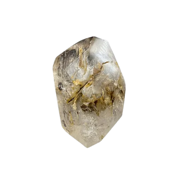 Pointe en Cristal de Roche avec Inclusions | Minéraux de collection | Dans les yeux de Gaïa
