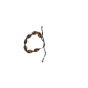 Bracelet en coquillage Cauri doré sur fil noir, photo 2 | Dans les Yeux de Gaia