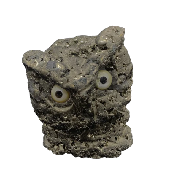 Hibou Pyrite -12| Minéraux de collection | Dans les yeux de Gaïa