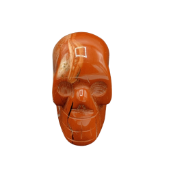 Crâne Miniature en Jaspe Rouge | Dans les Yeux de Gaia