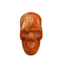 Crâne Miniature en Jaspe Rouge | Dans les Yeux de Gaia