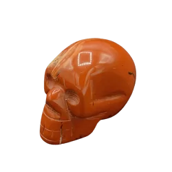 Crâne Miniature en Jaspe Rouge