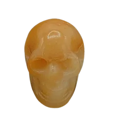 Crâne Miniature en Calcite Orange | Dans les Yeux de Gaia