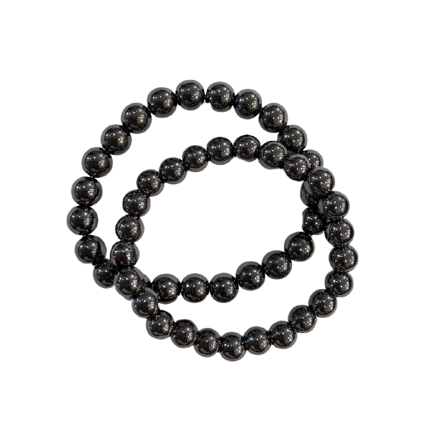 Bracelet Hématite 8mm | Bracelets en Pierres | Dans les yeux de Gaïa