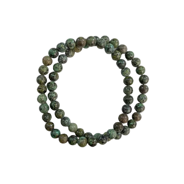 Turquoise d'Afrique perles 6mm - 2 | Bracelets en Pierres | Dans les yeux de Gaïa